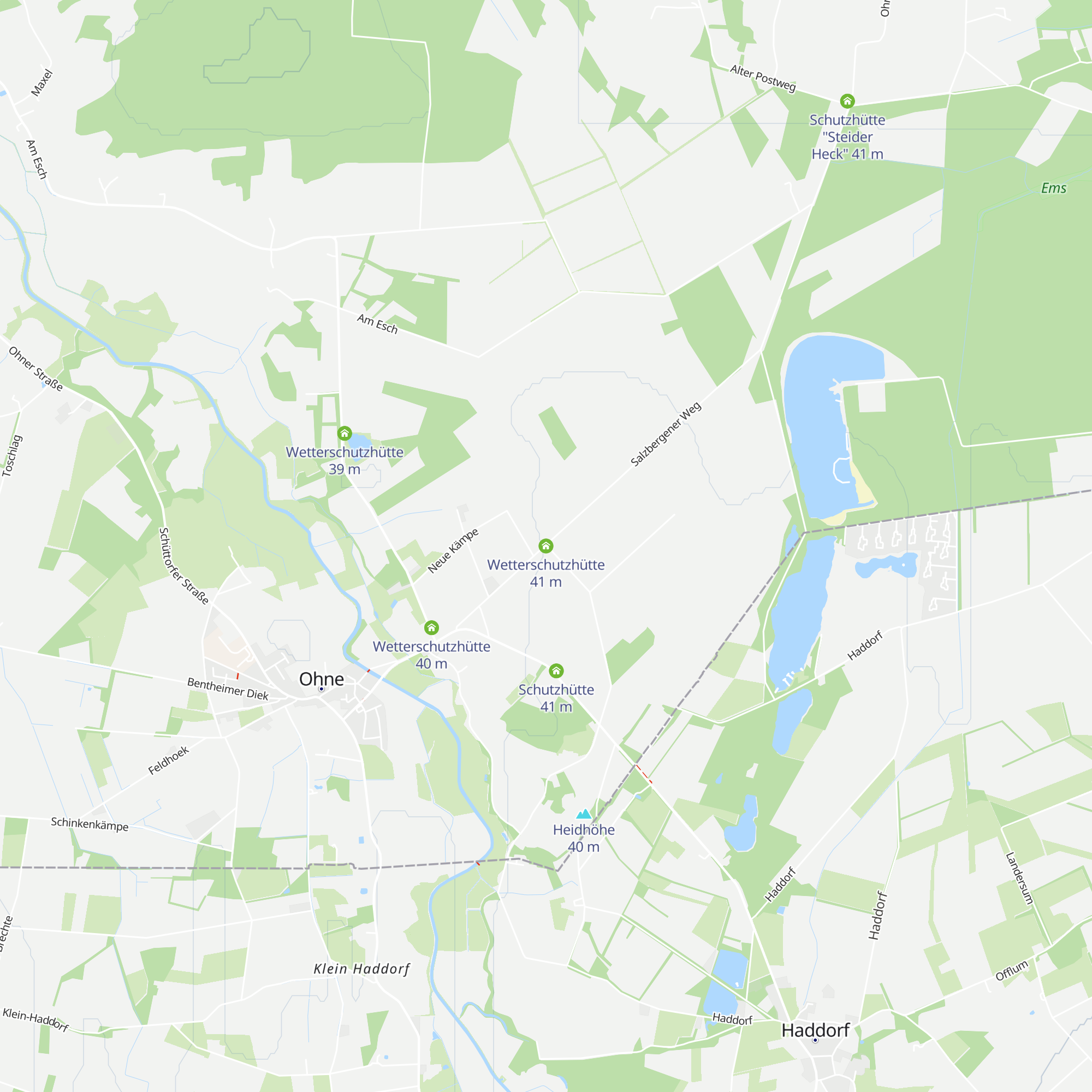 Wetterschutzhütte map