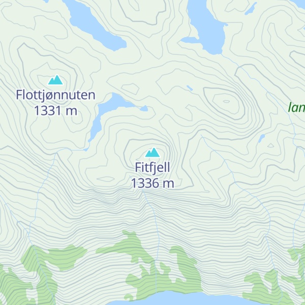 Map of Fitfjell