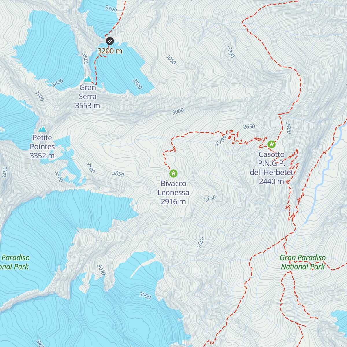 Bivacco Leonessa map