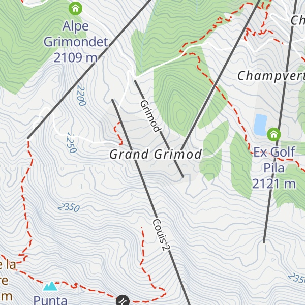Map of Alpe Grand Grimond
