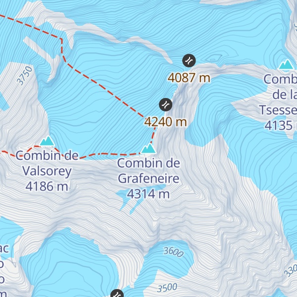 Map of Combin de Grafeneire