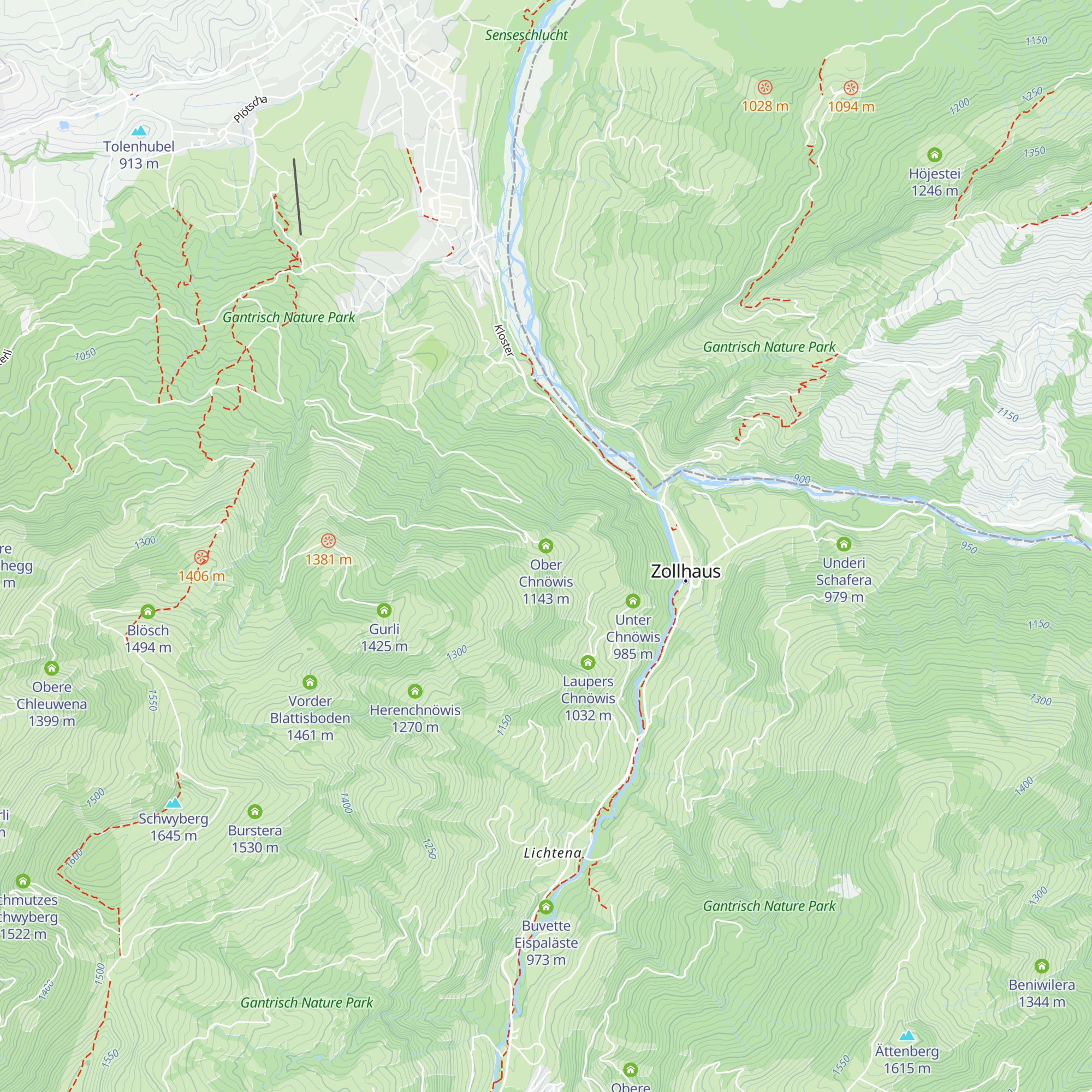 Ober Chnöwis map