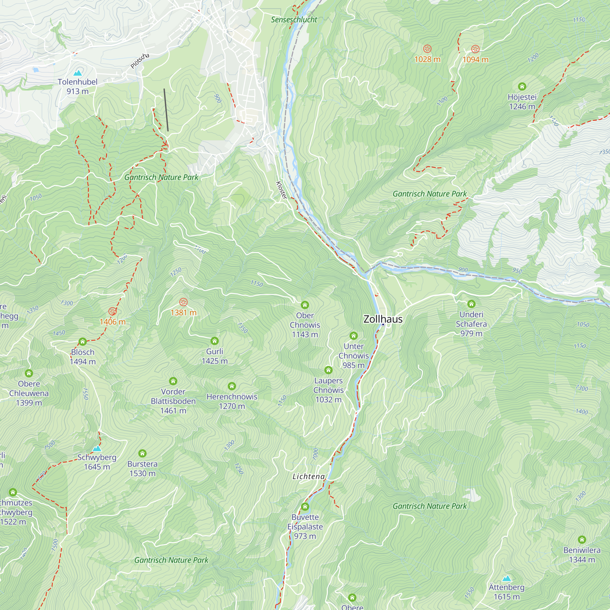 Ober Chnöwis map