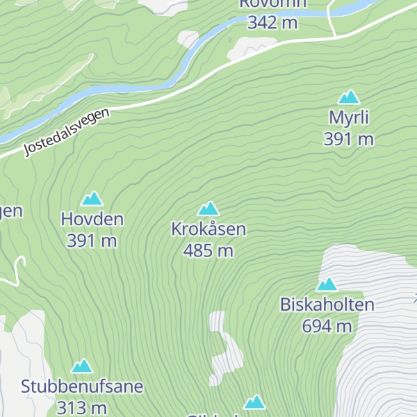 Map of Krokåsen