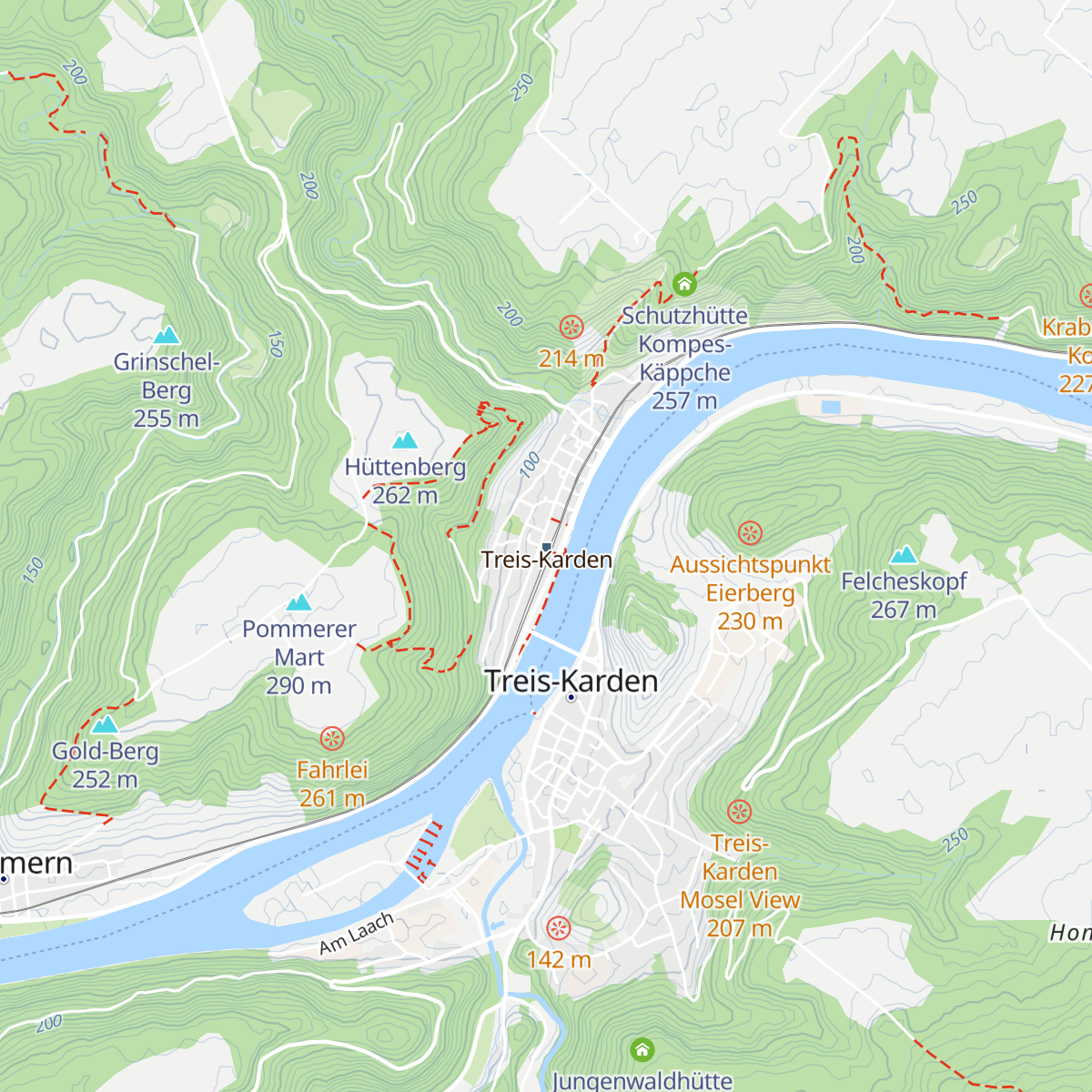 Tourist-Information Treis-Karden map