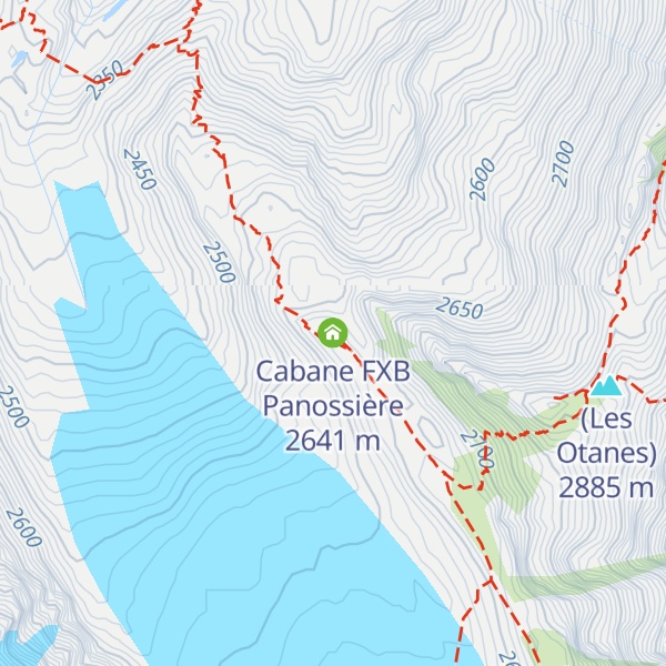 Map of Cabane FXB Panossière