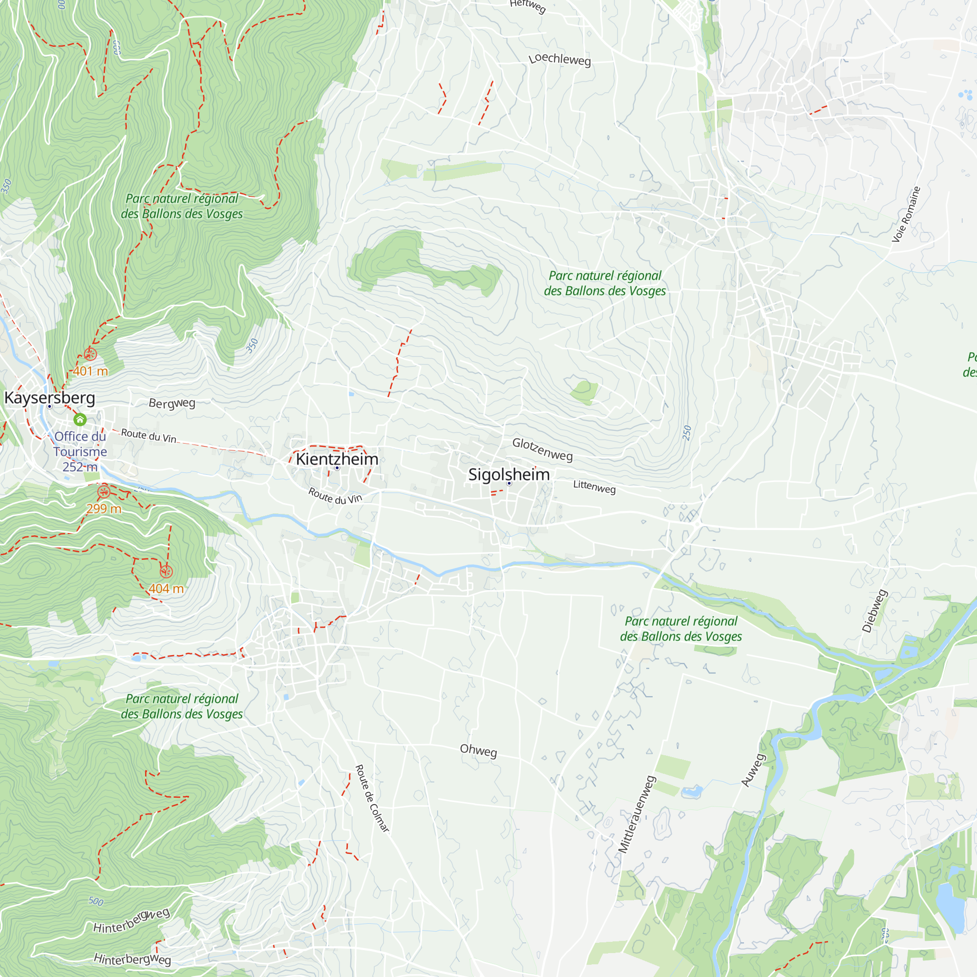 Gîte de France map