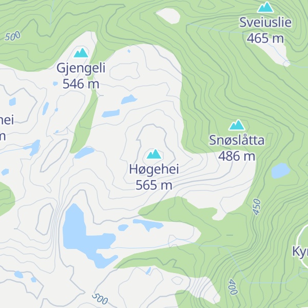 Map of Høgehei