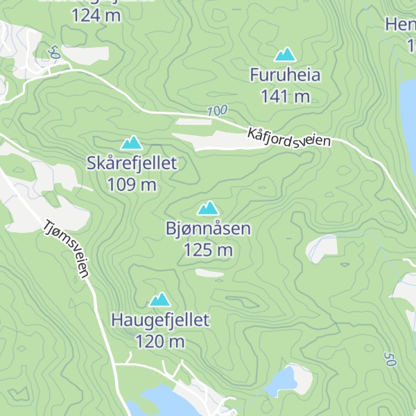 Map of Bjønnåsen