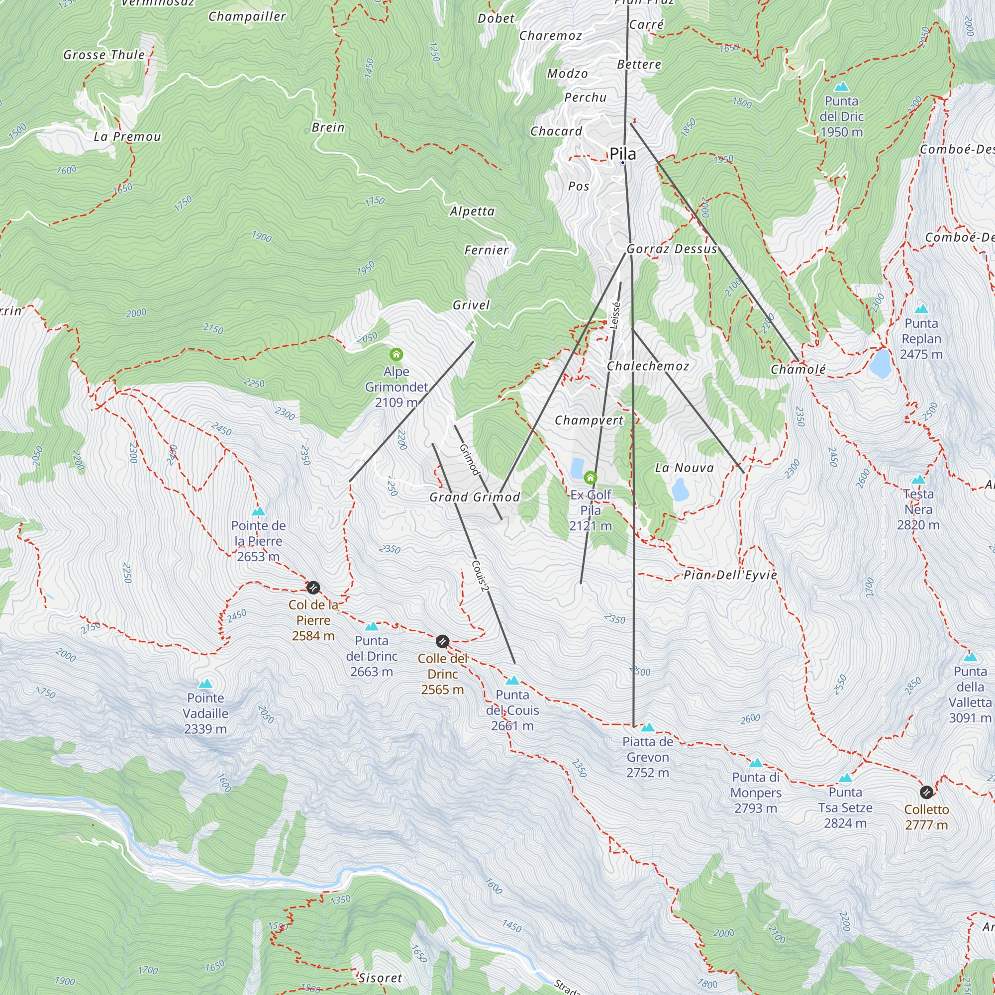 Grand Grimod Leissé map