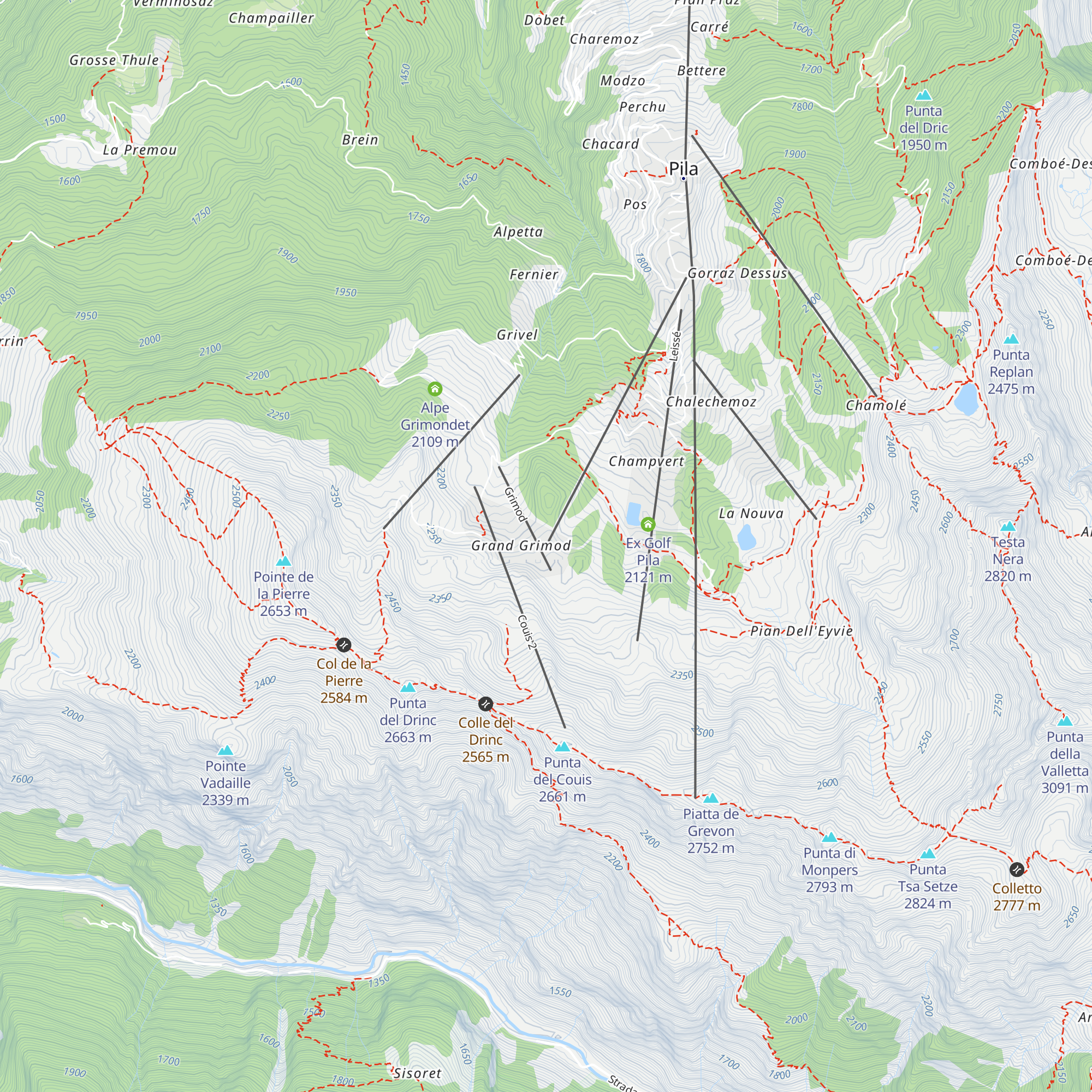 Grand Grimod Leissé map