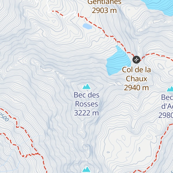 Map of Bec des Rosses