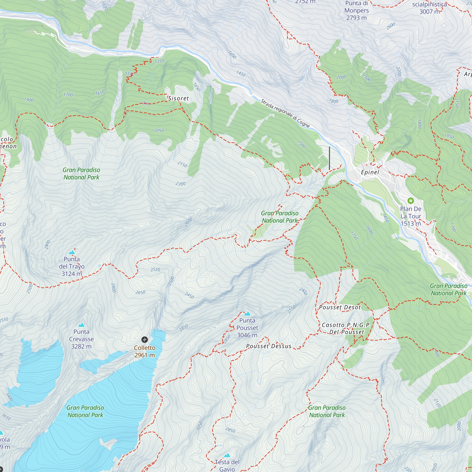 Casotto P.N.G.P. del Trayo map