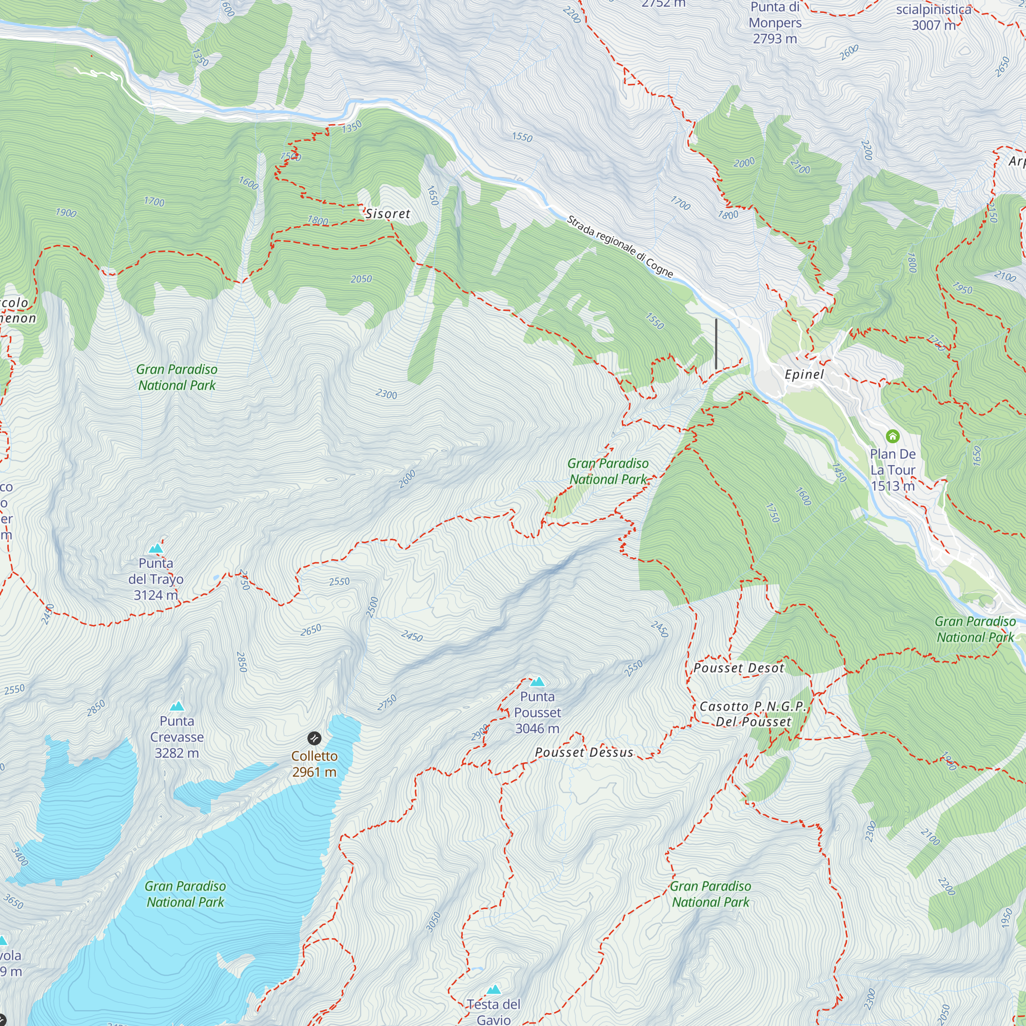 Casotto P.N.G.P. del Trayo map