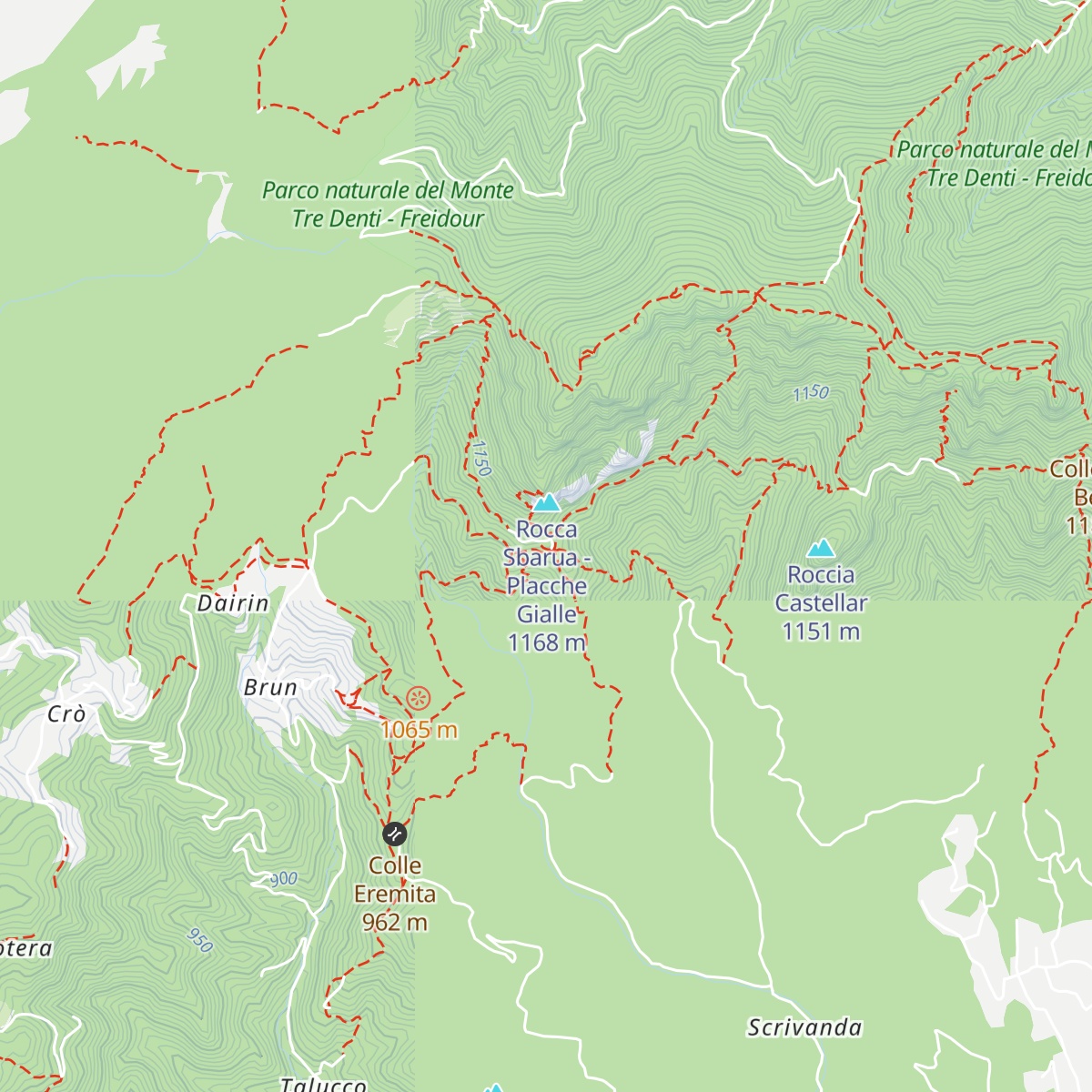 Rifugio Melano Casa Canada map