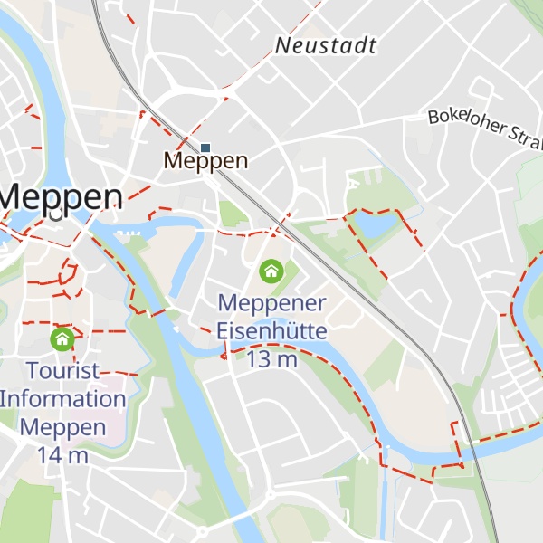 Map of Meppener Eisenhütte