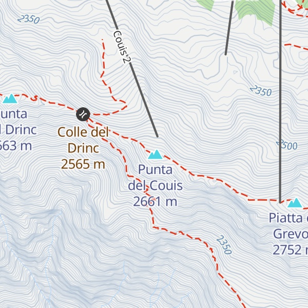 Map of Bivacco Arno