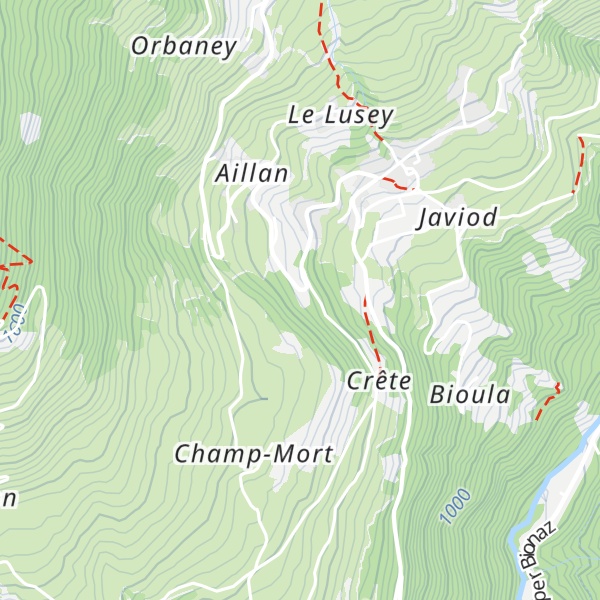 Map of Casa Alpina Notre Abri