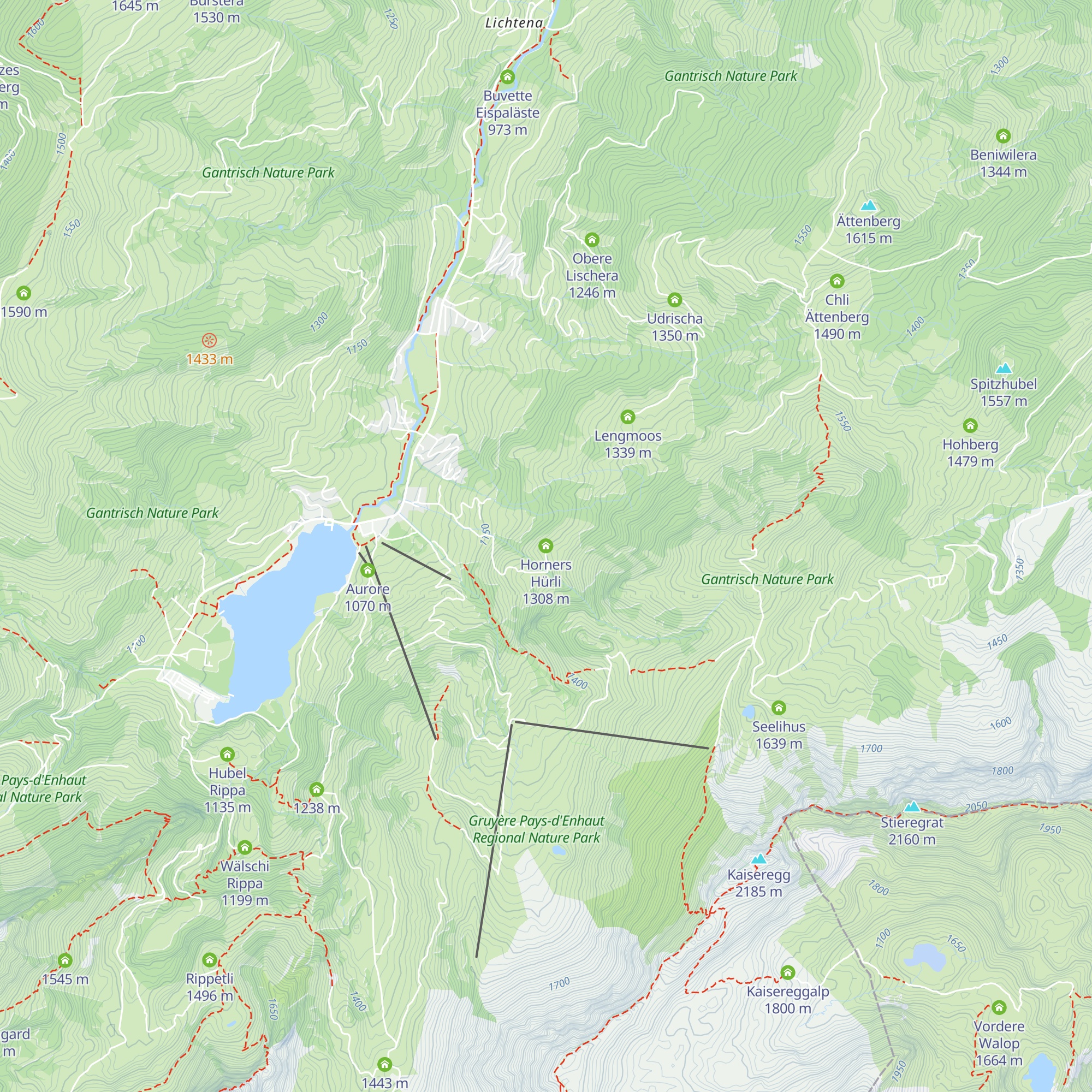 Horners Hürli map