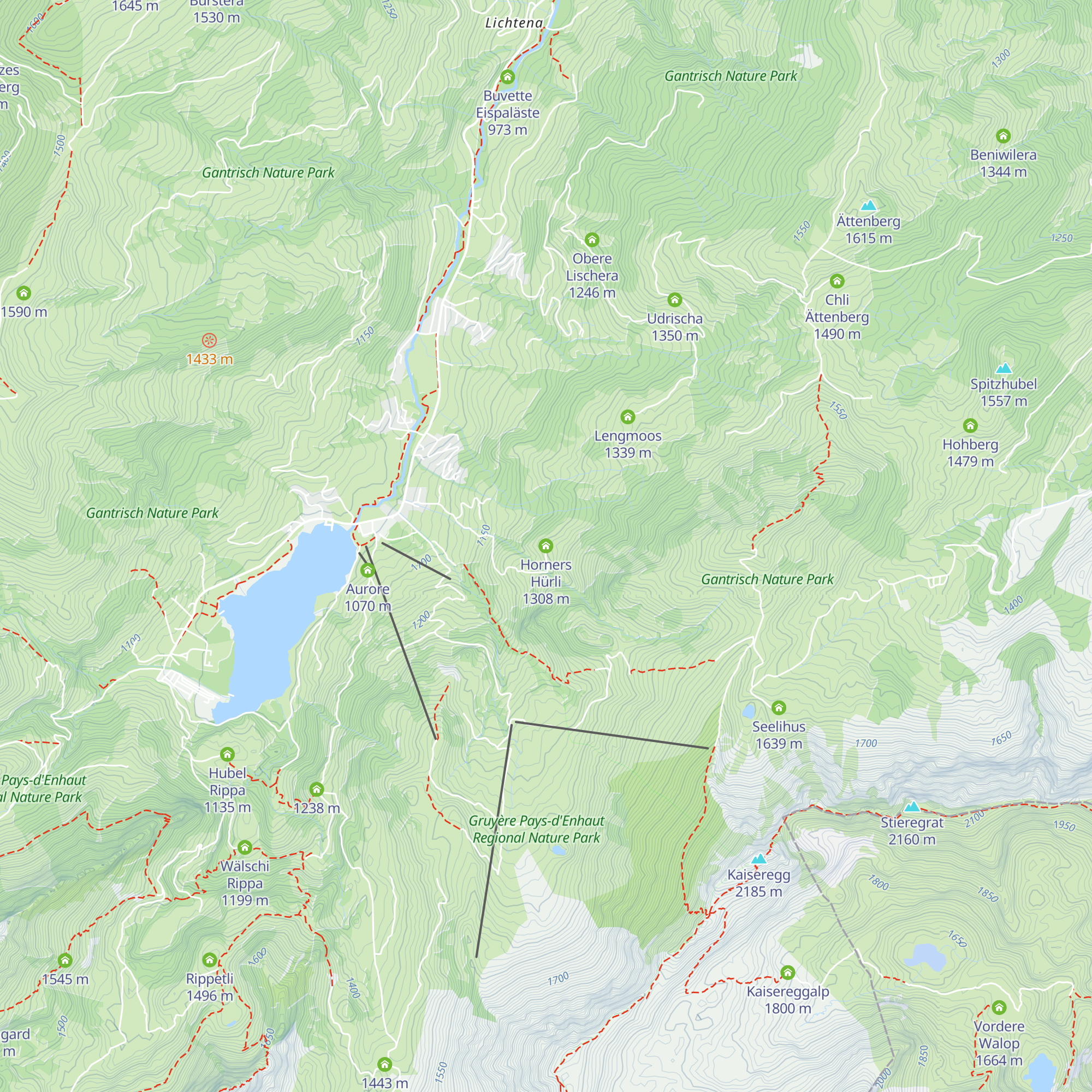 Horners Hürli map