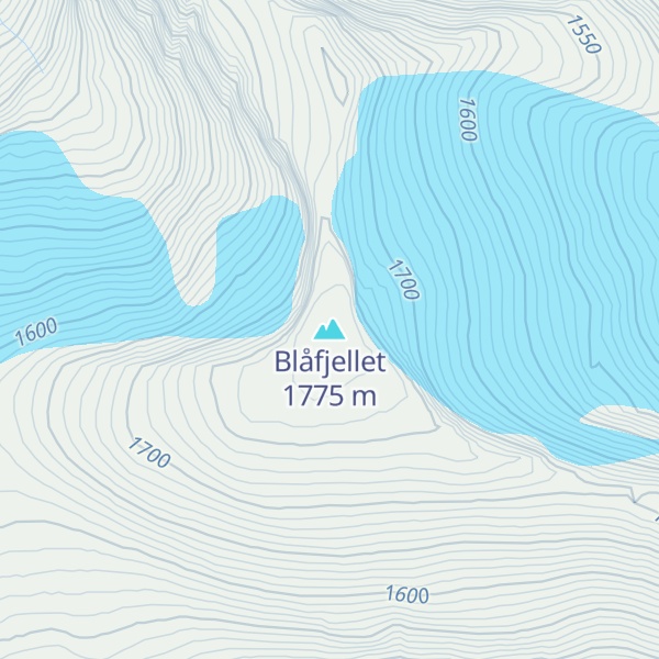 Map of Blåfjellet