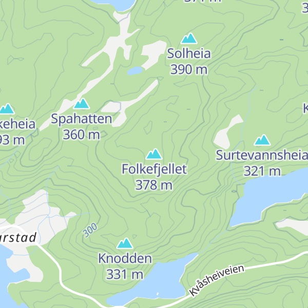 Map of Folkefjellet