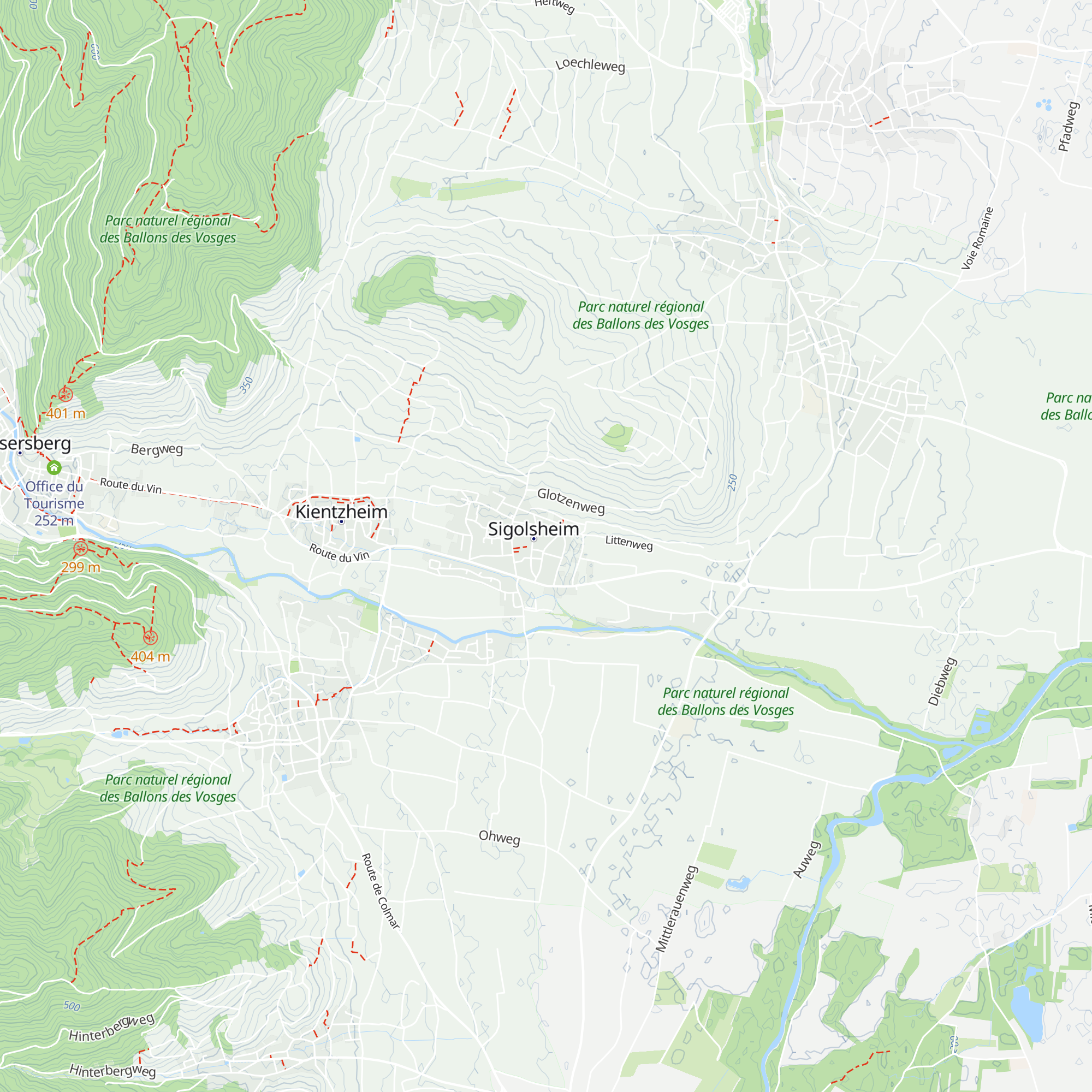 Gîte de France map