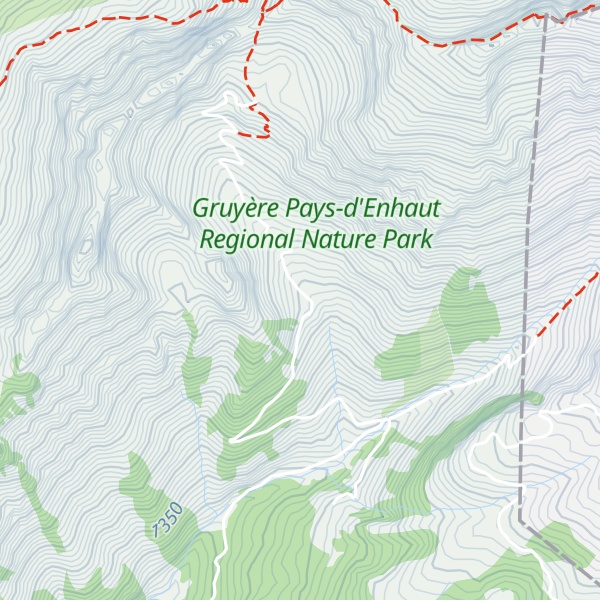 Map of Mittler Chüeboden
