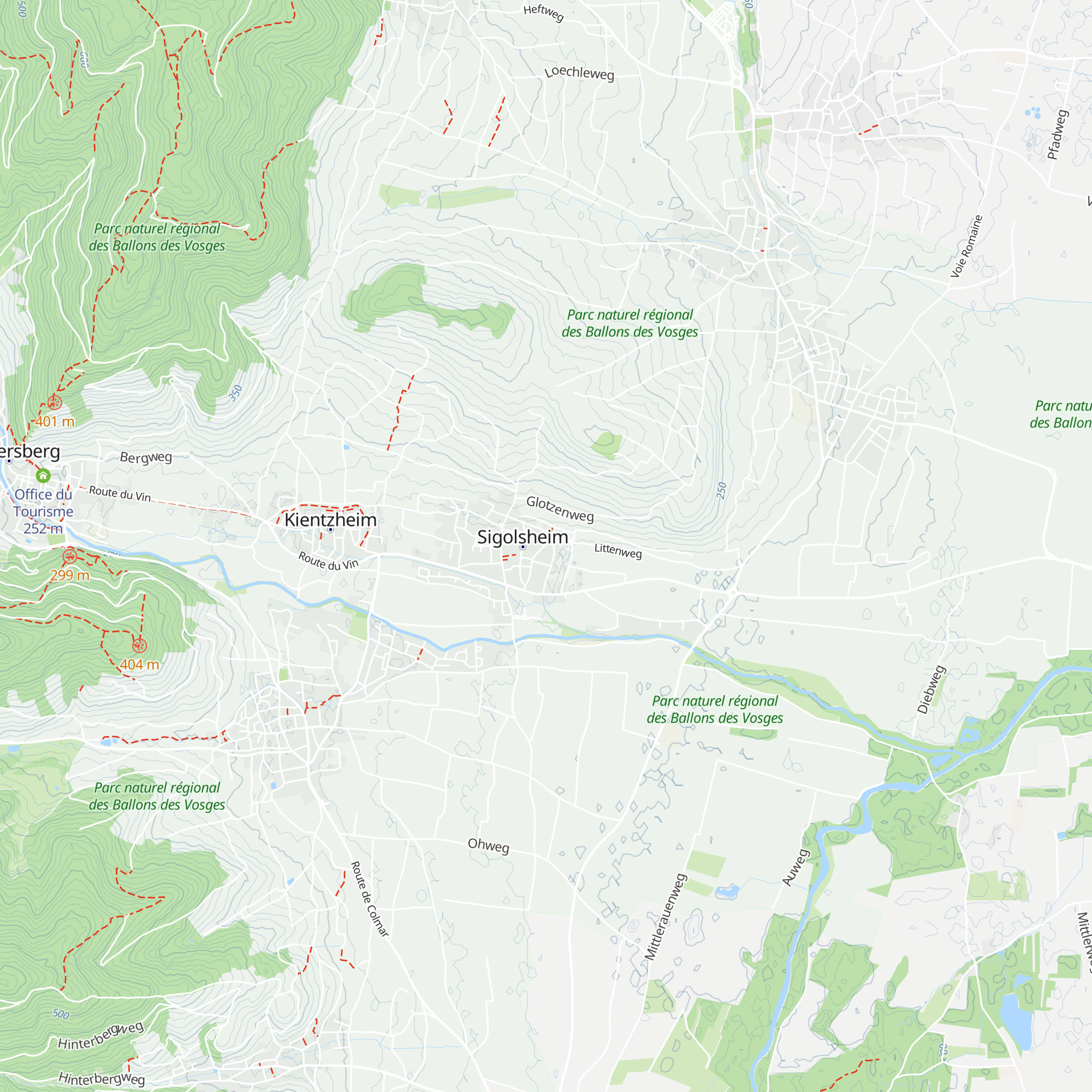 Gîte de France map