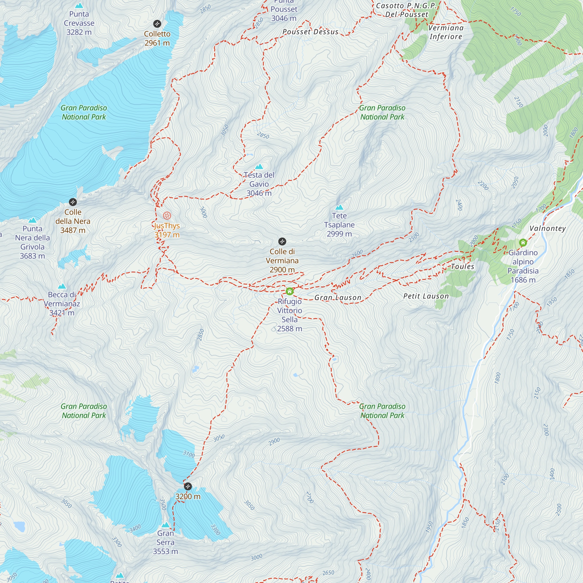Rifugio invernale Giuliano Perugini map