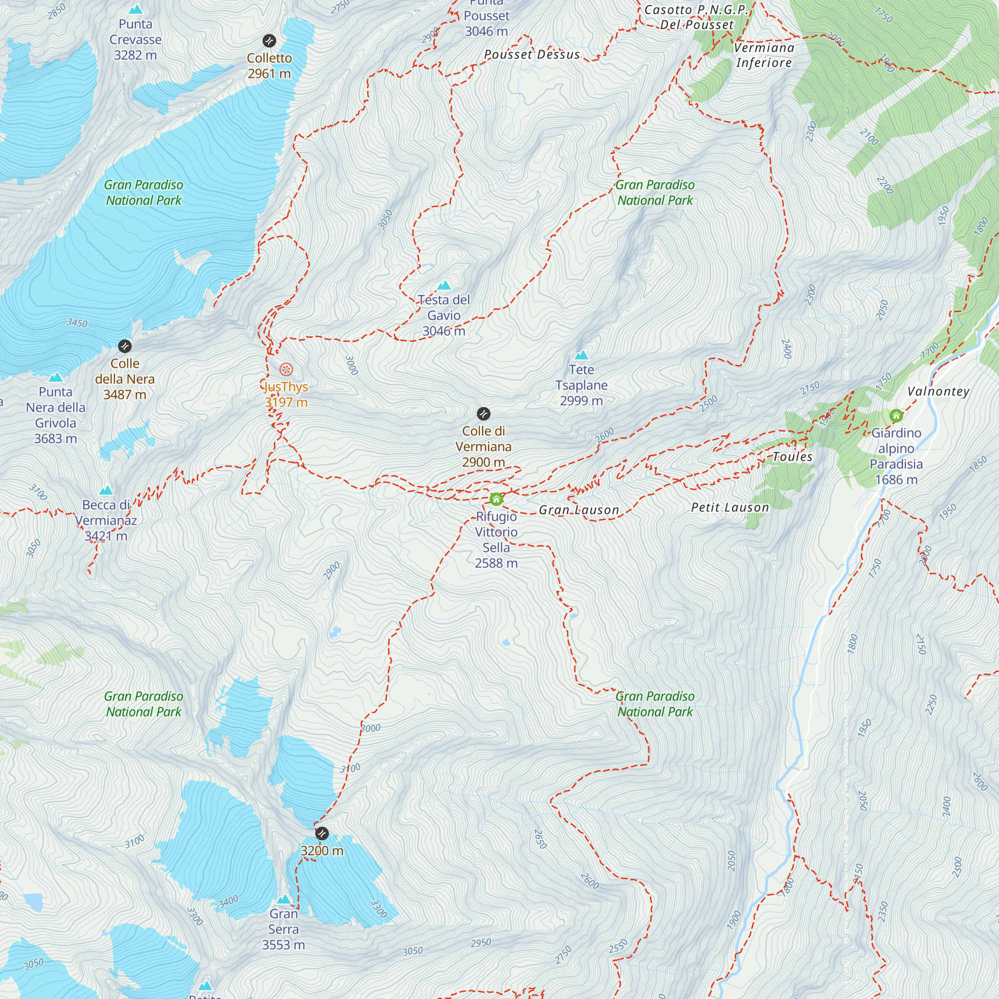 Rifugio invernale Giuliano Perugini map