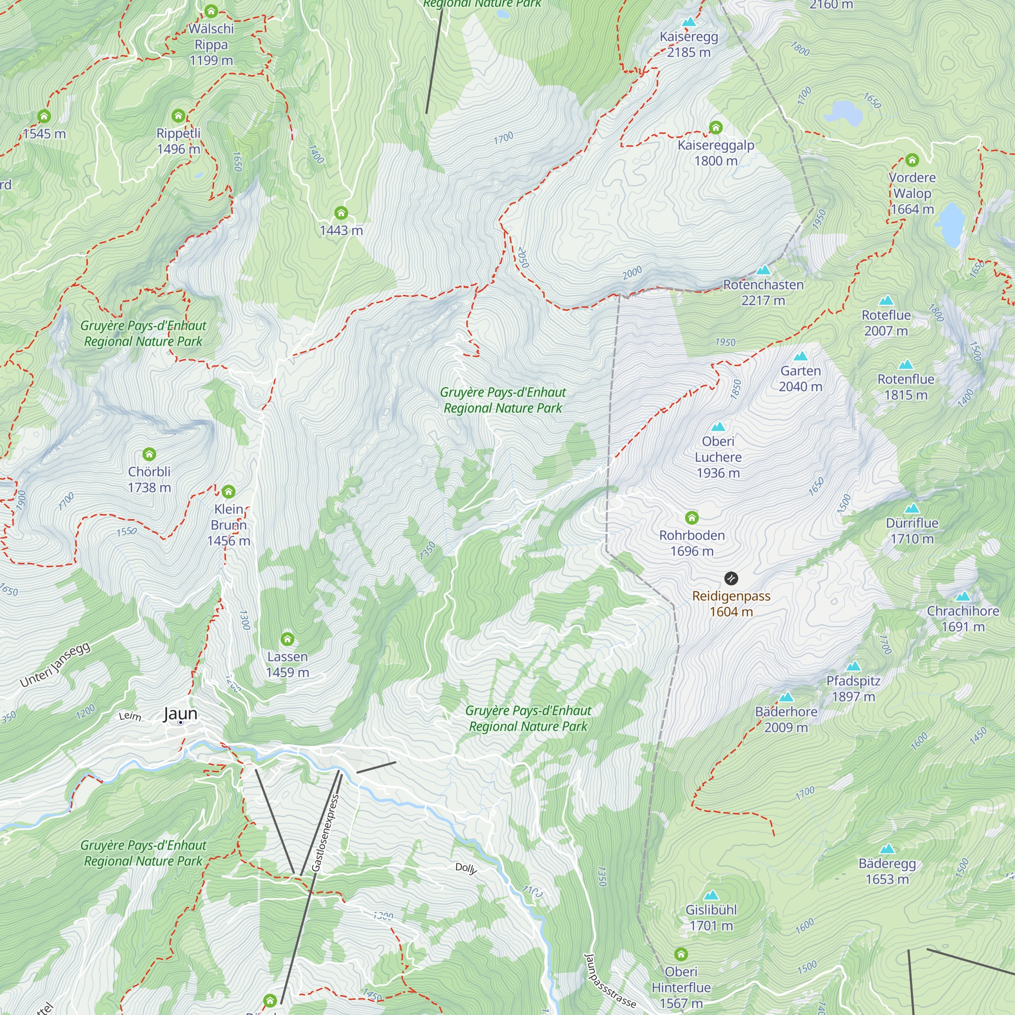 Unter Chüeboden map