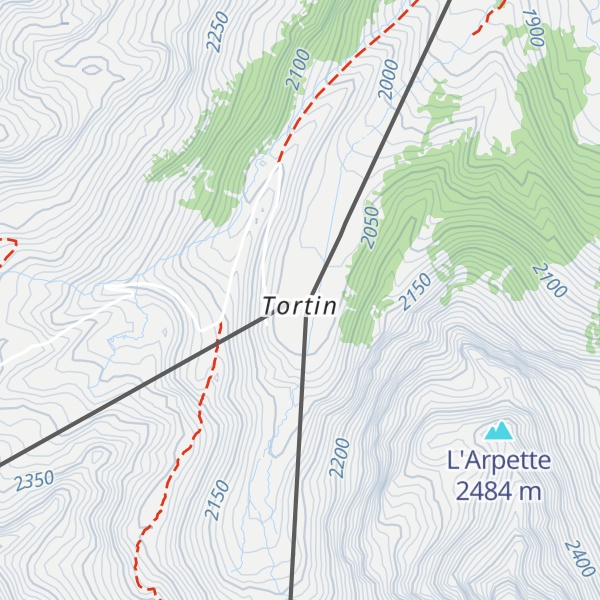 Map of La Chotte de Tortin