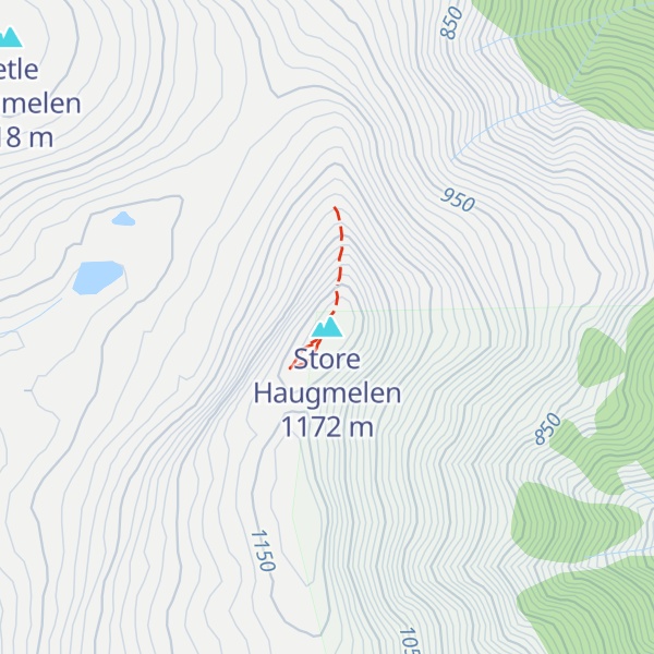 Map of Store Haugmelen