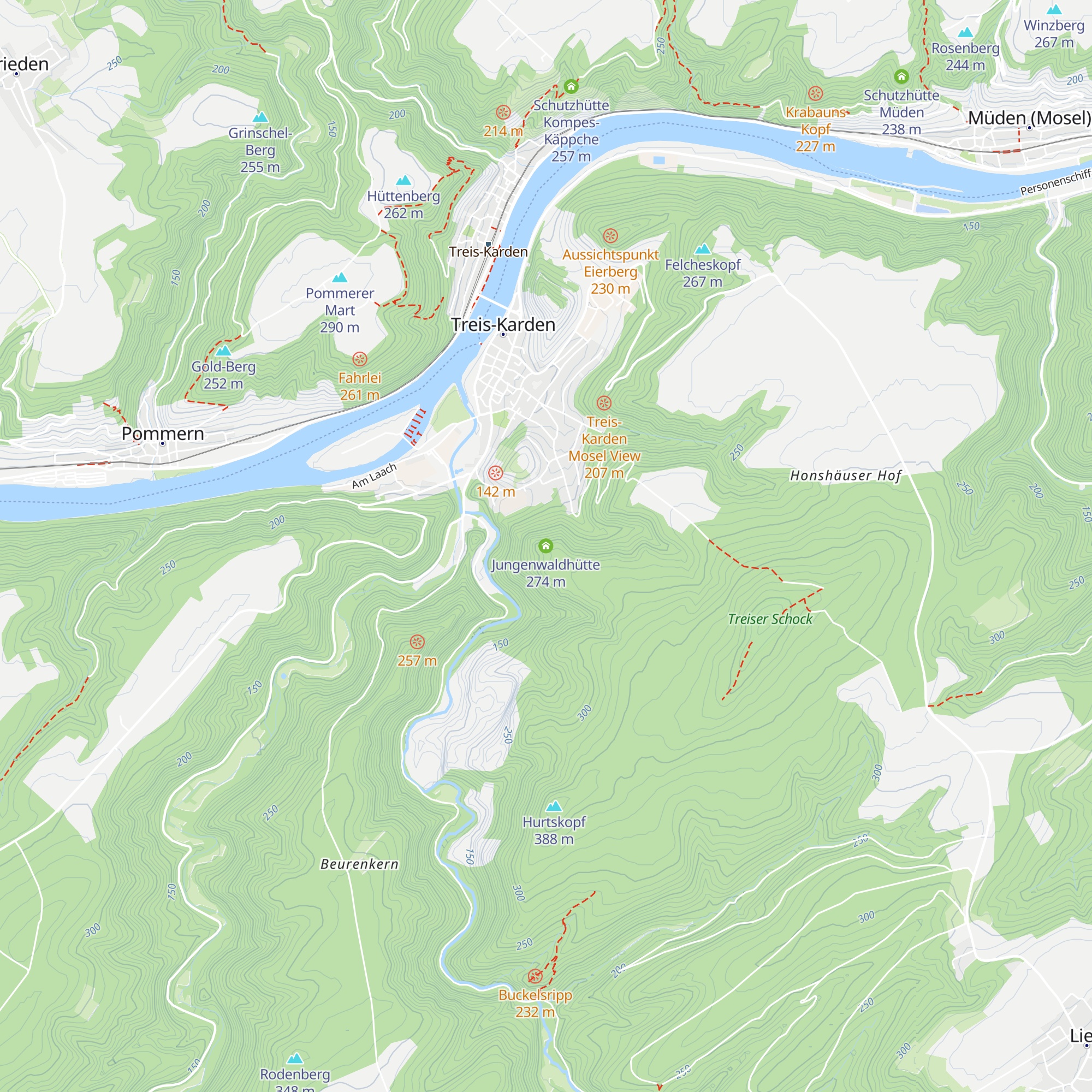 Jungenwaldhütte map