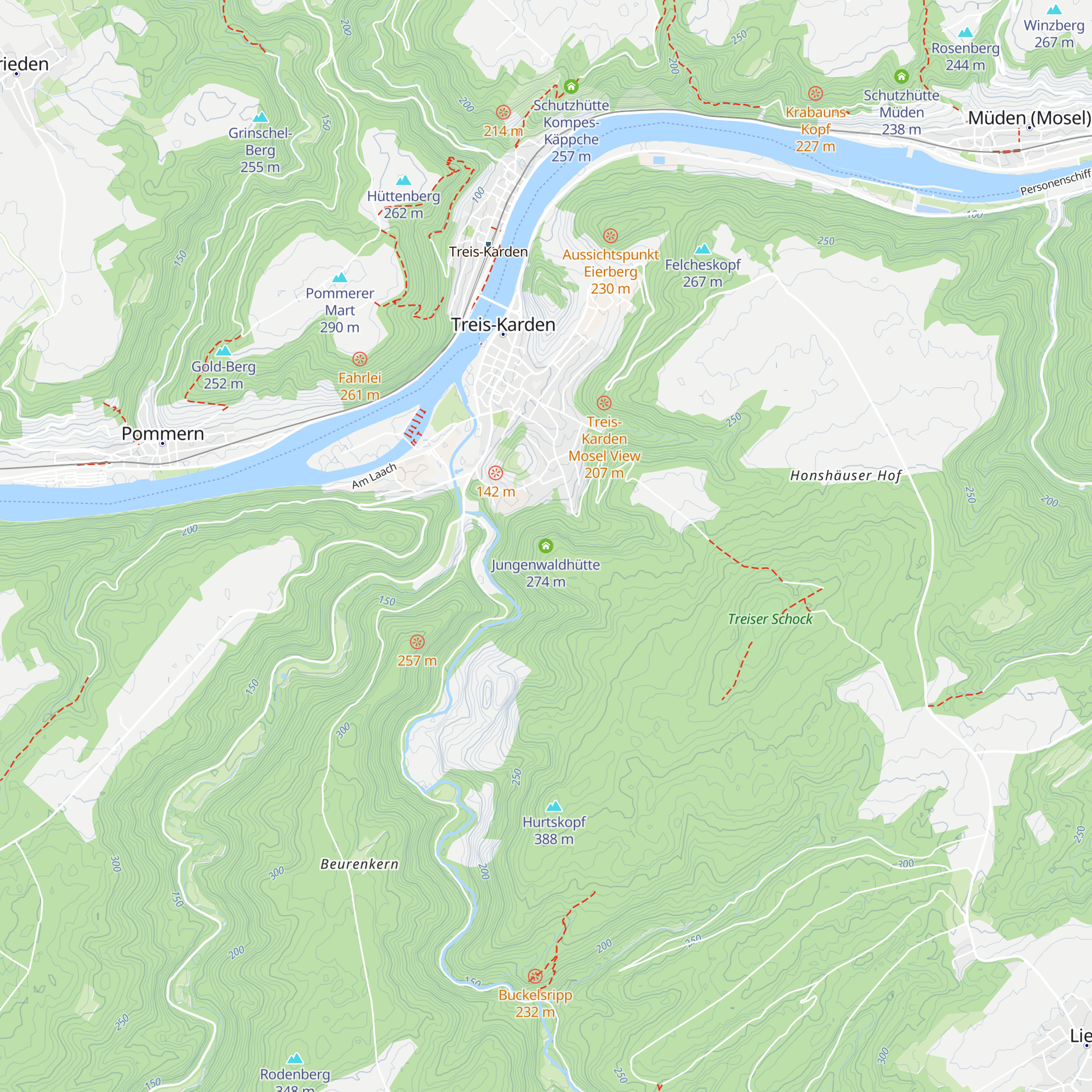 Jungenwaldhütte map