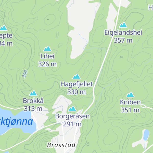 Map of Hagefjellet