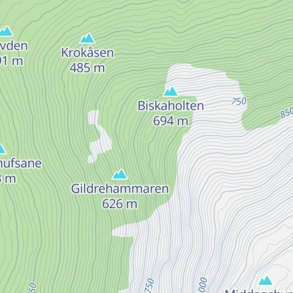 Map of Bjørnahammaren