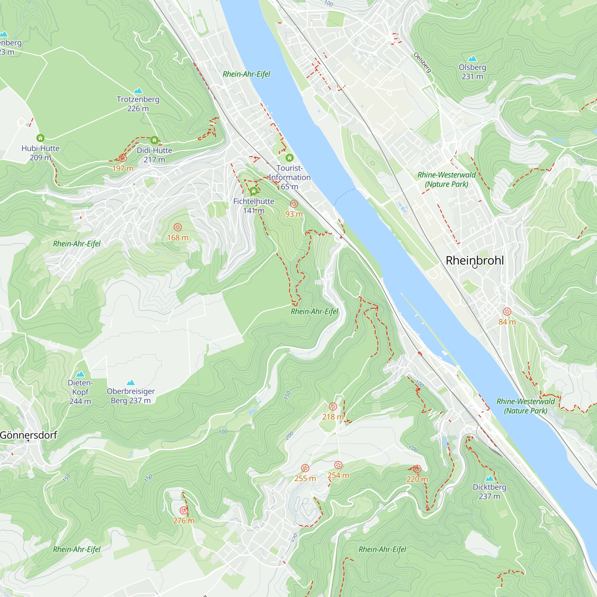 Eifelhütte map