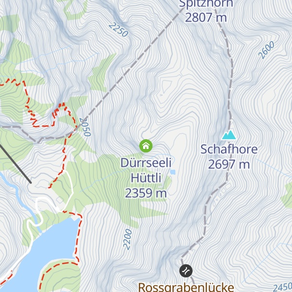 Map of Dürrseeli Hüttli