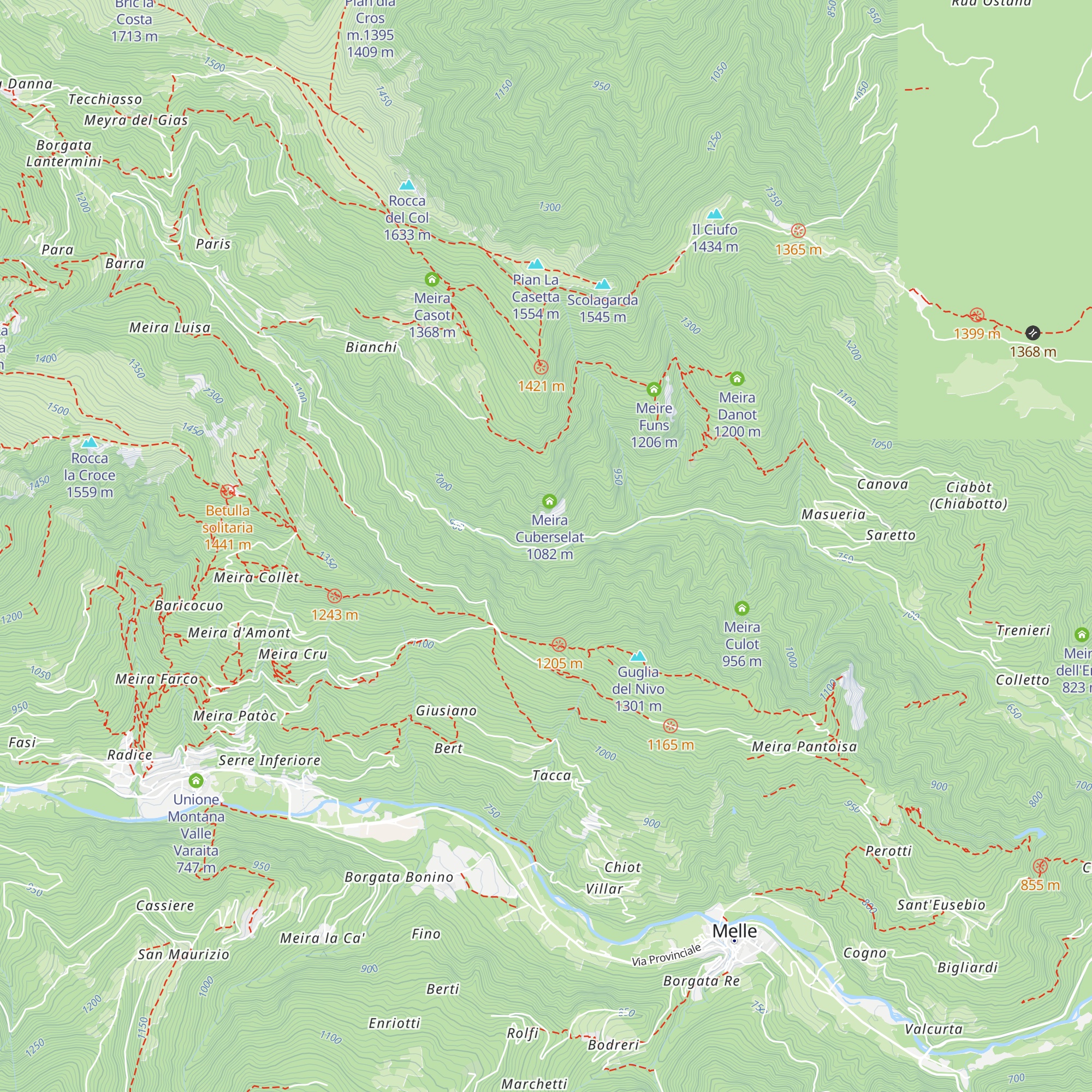 Meira Micone map