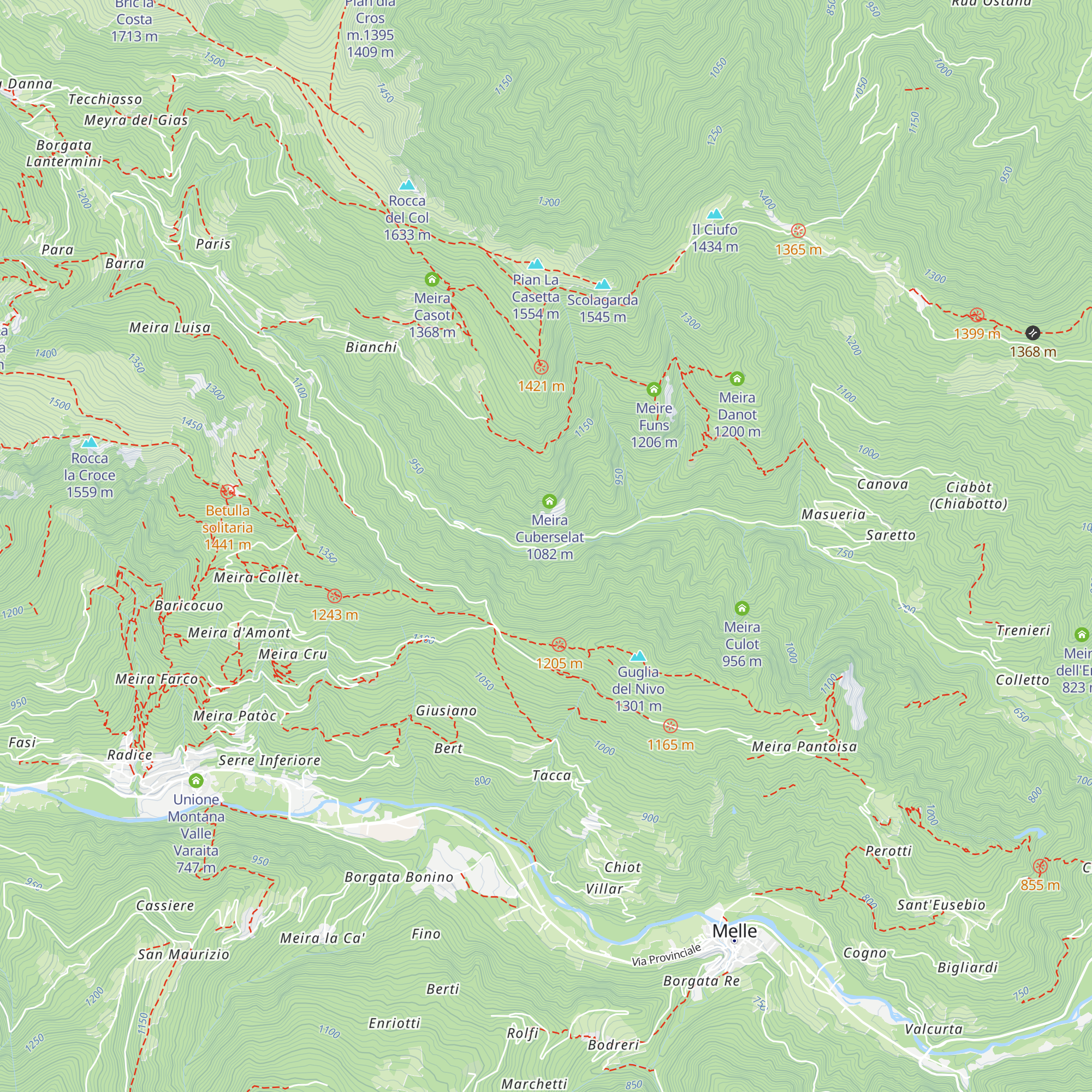 Meira Micone map