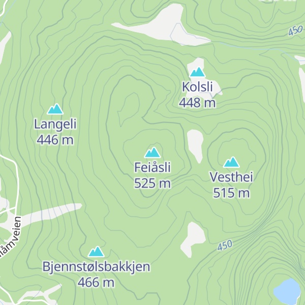 Map of Feiåsli