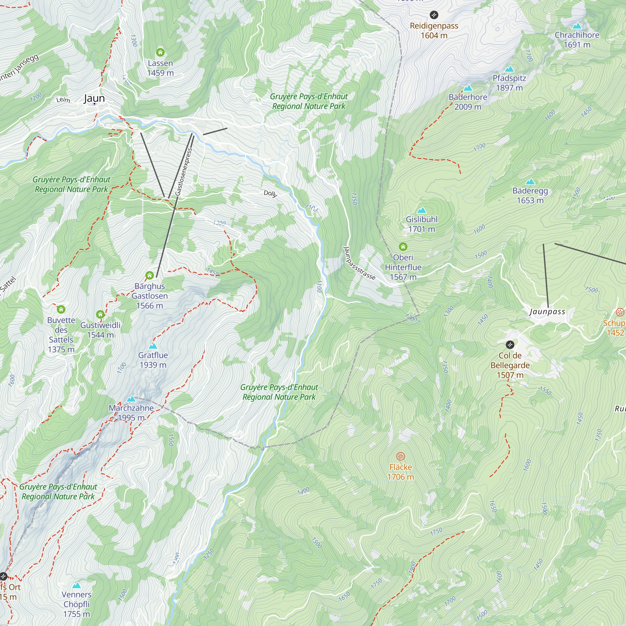 Uf der Matta map