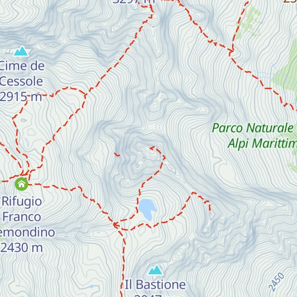 Map of Cima Est di Nasta