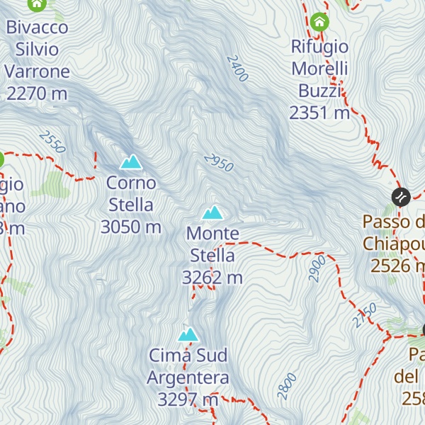 Map of Monte Stella