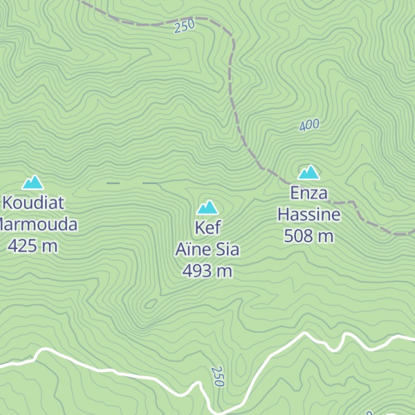 Map of Kef Aïne Sia