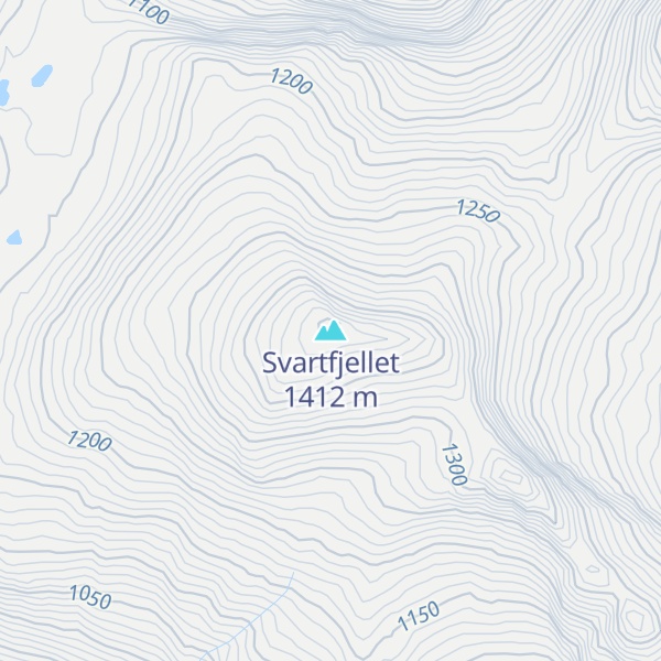 Map of Svartfjellet