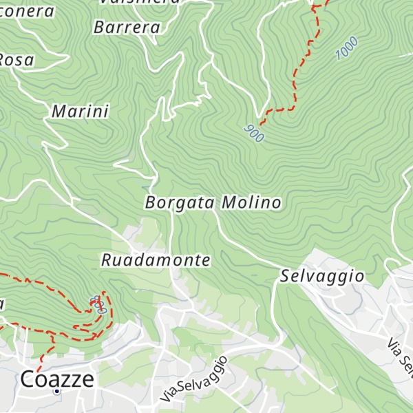 Map of Borgata Molino