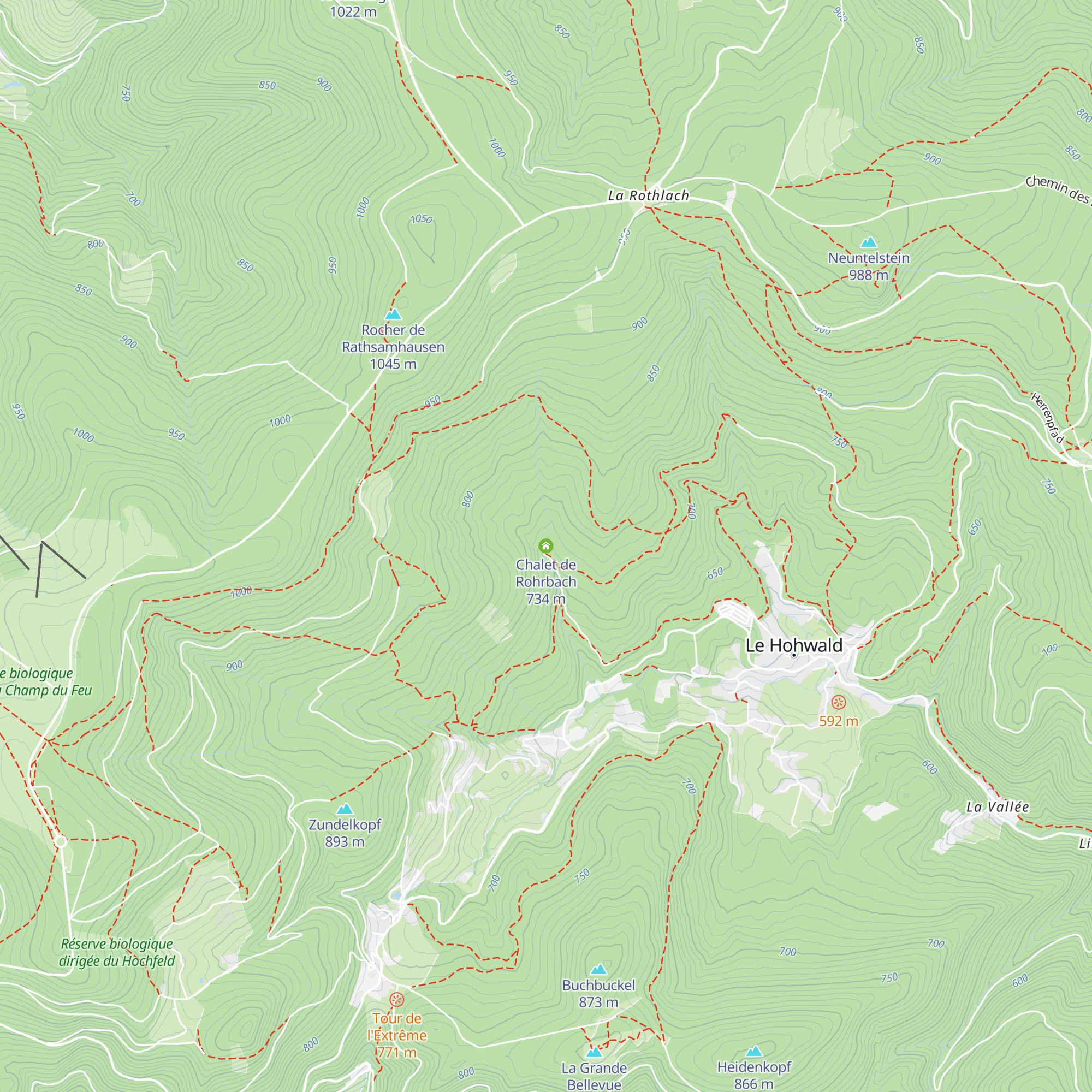 Chalet de Rohrbach map